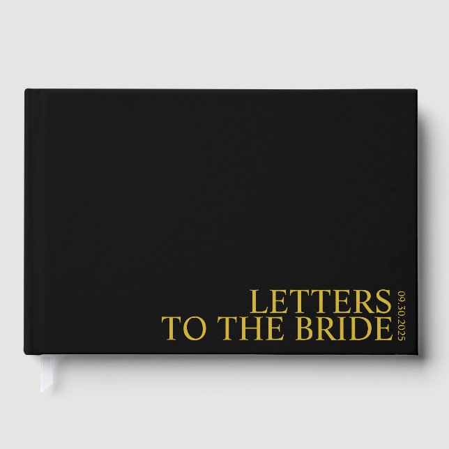 Briefe an das Bride Guest Book Personalisiert Albu Gästebuch (Vorderseite)