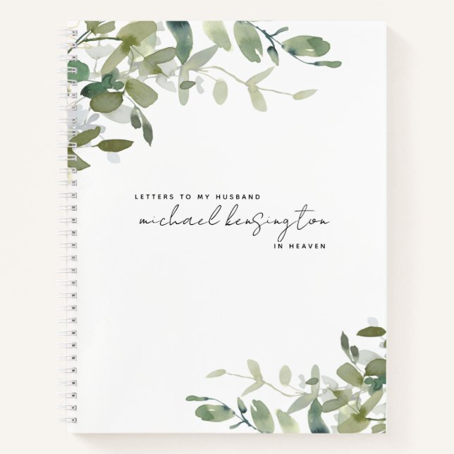 Briefe an Husband im Heaven Gkurze Journal Notizbuch (Vorderseite)