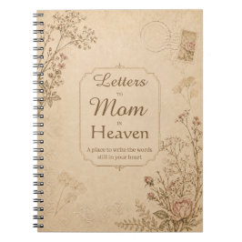 Briefe an Mama Gedenkbuch | Personalisiert Notizblock