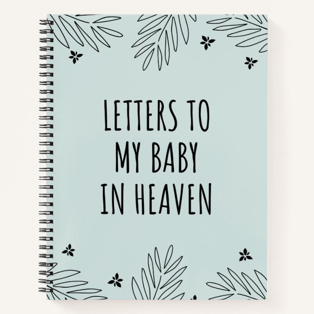 Briefe an mein Baby im Himmel-Notebook Notizbuch (Vorderseite)