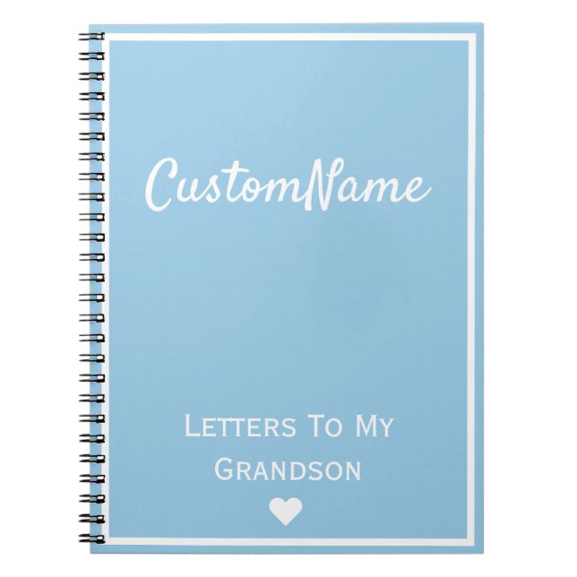 Briefe an mein Enkeljournal Notizblock (Vorderseite)