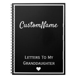 Briefe an mein Enkeltochter-Journal Notizblock