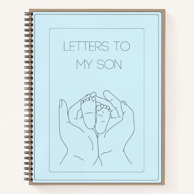 Briefe an mein Son Journal- Baby Book Notizbuch (Vorderseite)