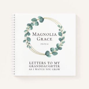 Briefe an meine Enkelin Eucalyptus Gold Foil Notizbuch