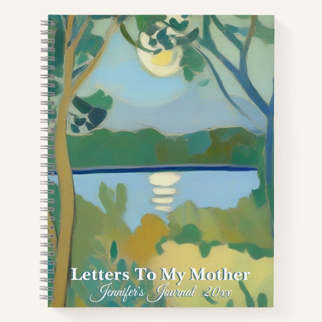 Briefe an meine Mutter Spiralblock Notizbuch (Vorderseite)