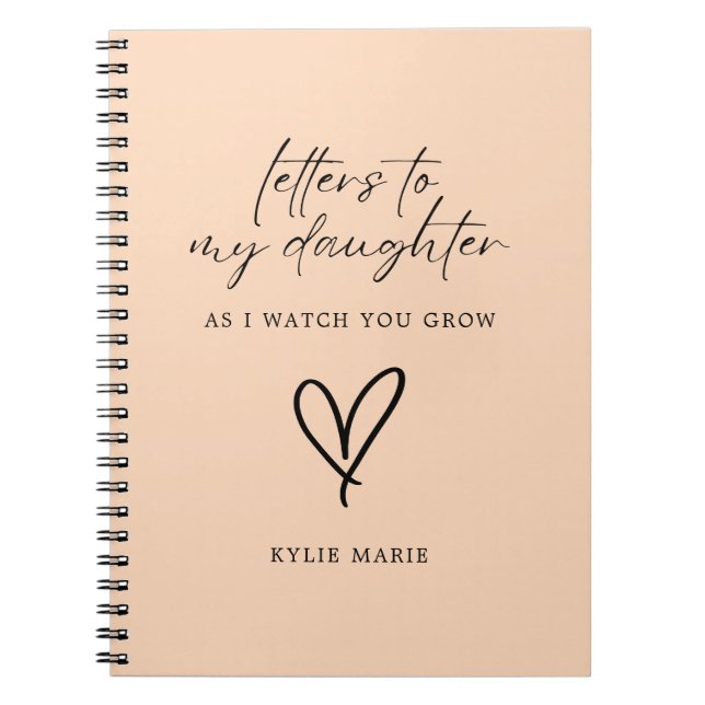 Briefe an meine Tochter Moderne Schriften Notizblock (Vorderseite)