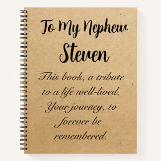 Briefe an meine Tochter Sohn personalisiertes Noti Notizbuch