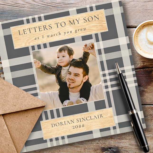 Briefe an meinen Sohn Buffalo Karierte Imitate Hol Notizbuch (Von Creator hochgeladen)