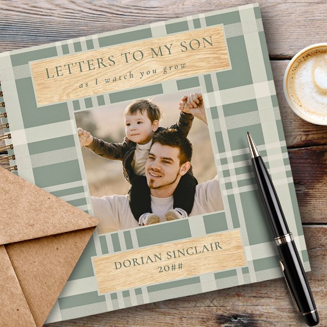 Briefe an meinen Sohn Buffalo Karierte Imitate Hol Notizbuch (Von Creator hochgeladen)