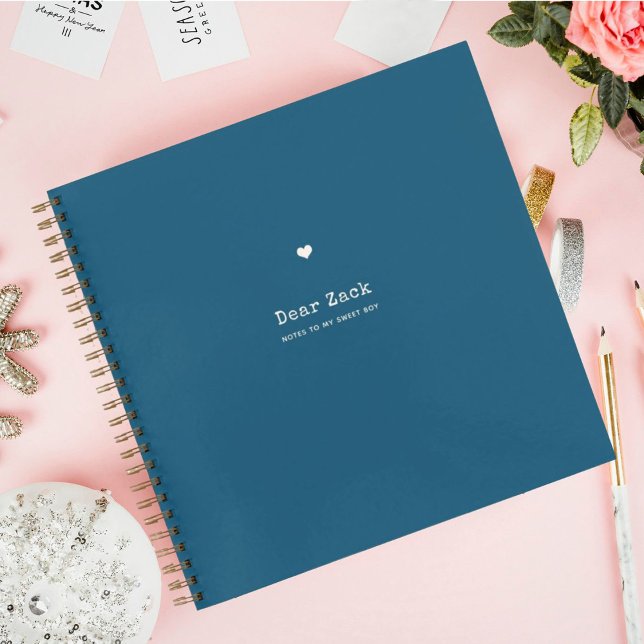 Briefe an meinen Sohn | Memory Blue behalten Notizbuch (Von Creator hochgeladen)