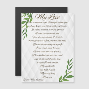 Briefe an meinen zukünftigen Ehemann Magnetkarte