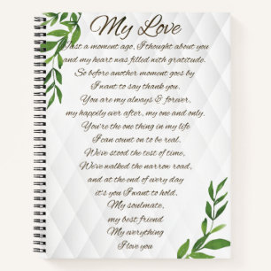 Briefe an meinen zukünftigen Ehemann Notizbuch