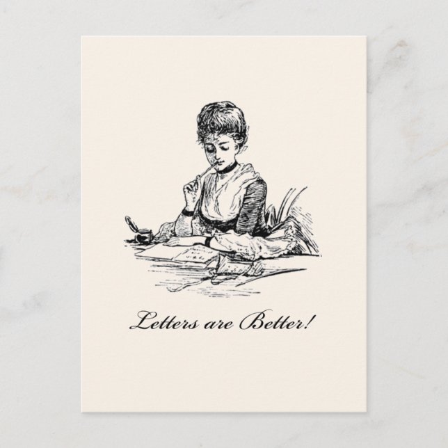Briefe sind besser postkarte (Vorderseite)