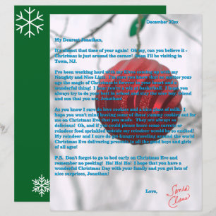 Briefe vom Weihnachtsmann Tweens Rotes Ornament Gr