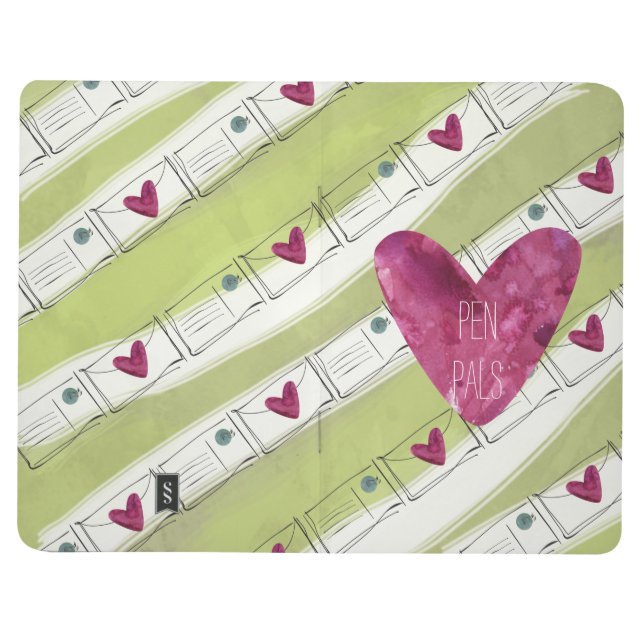 Brieffreund-Aquarell-Zeitschrift Taschennotizbuch (Vorderseite)