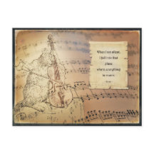 Briefkaart met Rumi - Alles ist Musik