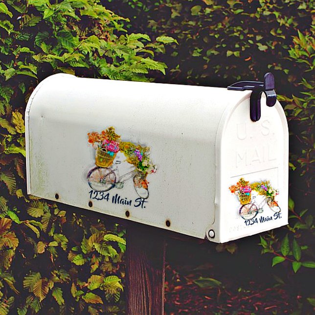 Briefkasten für Fahrräder und Blume Aufkleber (Von Creator hochgeladen)