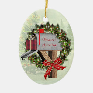 Briefkasten, Wild und Gift Mail Carrier Ornament