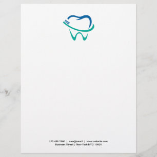 Briefkopf-Geschichte für Dental-Logos Briefbogen