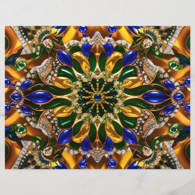 Briefkopf mit brasilianischem Farbdesign (Vorderseite)