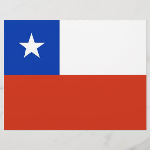 Briefkopf mit der Flagge des Chilen
