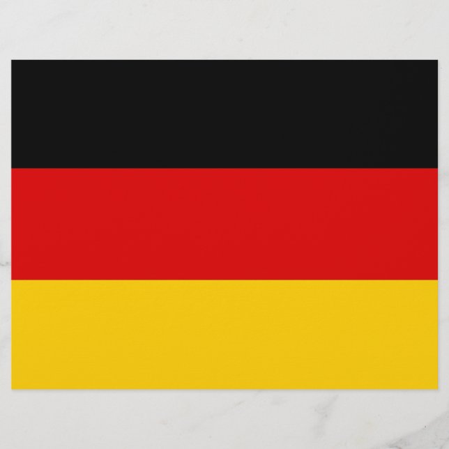 Briefkopf mit der Flagge Deutschlands (Vorderseite)