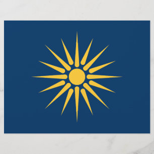 Briefkopf mit der Flagge Mazedoniens, Griechenland