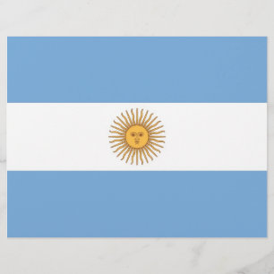 Briefkopf mit Flagge Argentiniens