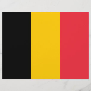 Briefkopf mit Flagge Belgiens