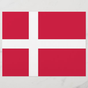 Briefkopf mit Flagge Dänemarks