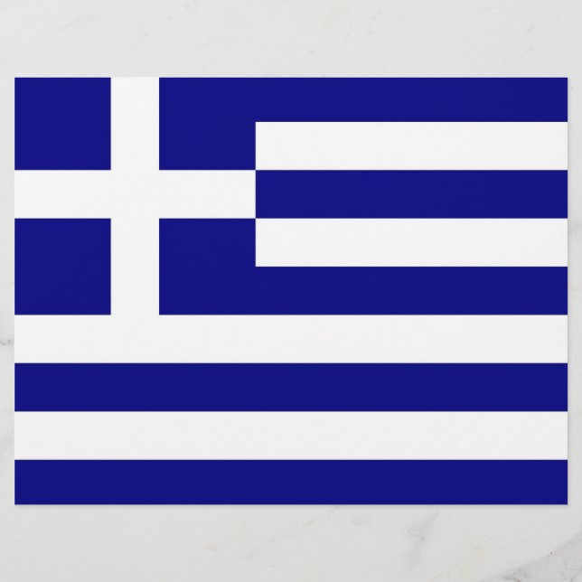 Briefkopf mit Flagge Griechenlands (Vorderseite)