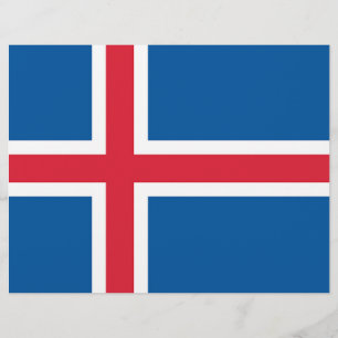 Briefkopf mit Flagge Islands