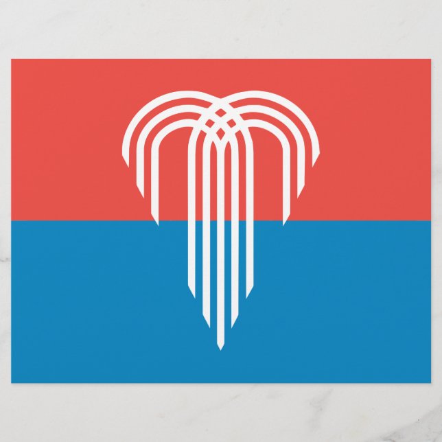 Briefkopf mit Flagge von Kansas City, Missouri (Vorderseite)