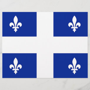 Briefkopf mit Flagge von Québec, Kanada