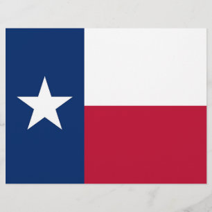 Briefkopf mit Flagge von Texas, USA