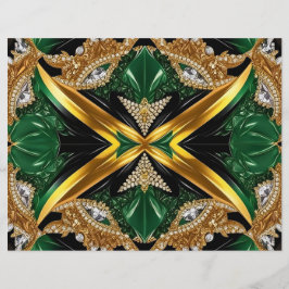 Briefkopf mit jamaikanischem Farbdesign