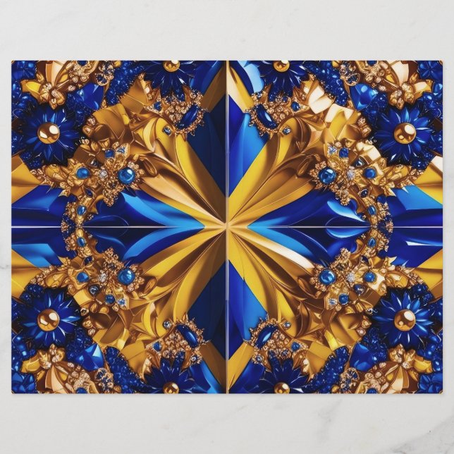 Briefkopf mit schwedischer Farbgestaltung (Vorderseite)