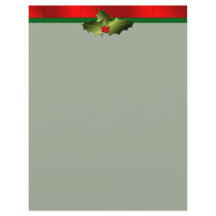 Briefkopf mit Stechpalmen-und Backstein-Titel