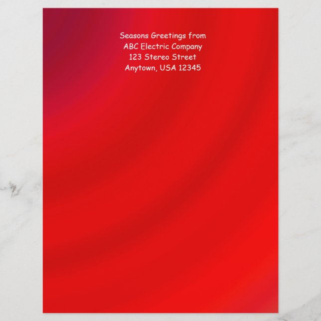 Briefkopf Papierzuordnung #10 Roter Gradient Umsch (Vorderseite)