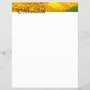 Briefkopf Personalisieren Sie Ihren Namen Sonnenbl Flyer