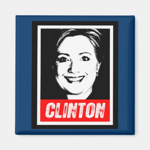 BRIEFMARKE 2016 HILARY CLINTON MAGNET