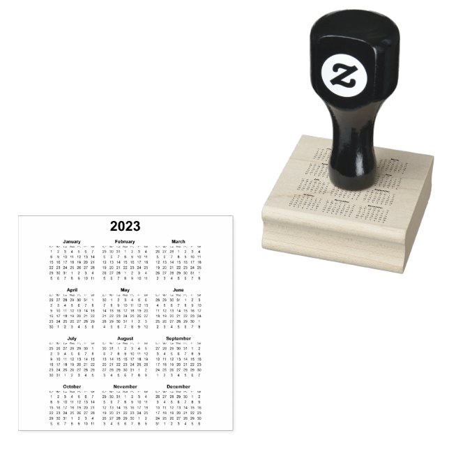 Briefmarke 2023 Jahre Kalender Rubber Gummistempel (Stempel)
