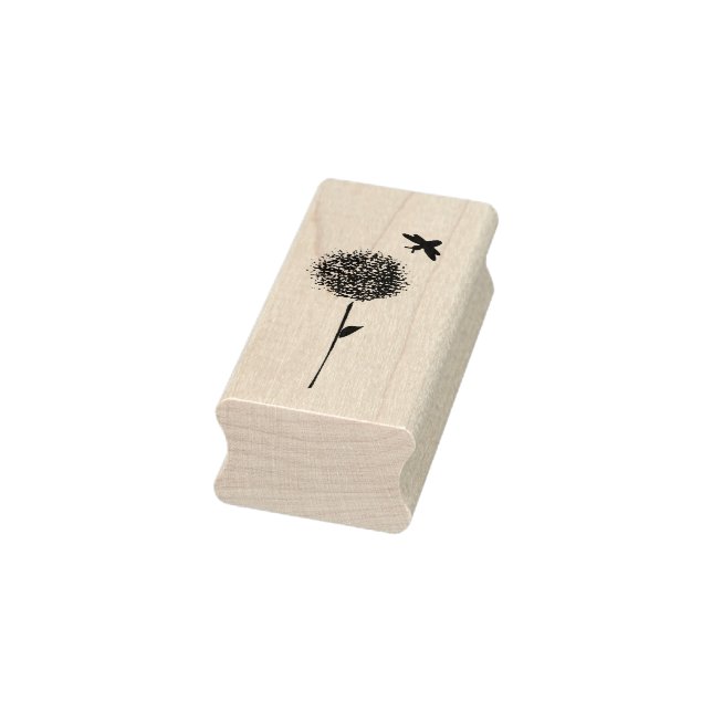 Briefmarke aus Bienen und Dandelion Gummistempel (Stempel)