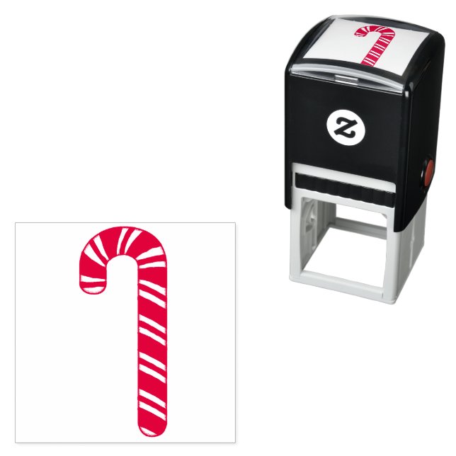 Briefmarke aus Candy Cane Permastempel (Beispiel)
