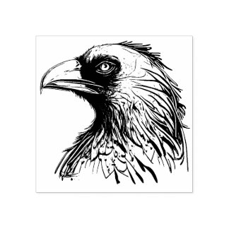Briefmarke aus Crow Head Gummistempel