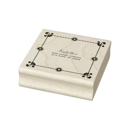 Briefmarke aus dekorativem Blumenkautschuk Gummistempel