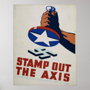 Briefmarke aus dem Axis WPA Vintage Poster