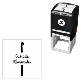 Briefmarke aus Edelkronenselbstklebendem Kautschuk Permastempel