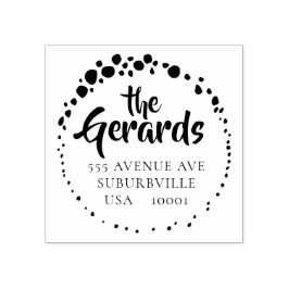 Briefmarke aus Edelstahl Gummistempel