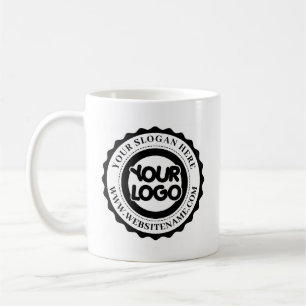Briefmarke aus Edelstahl mit Ihrem Firmenlogo Kaffeetasse